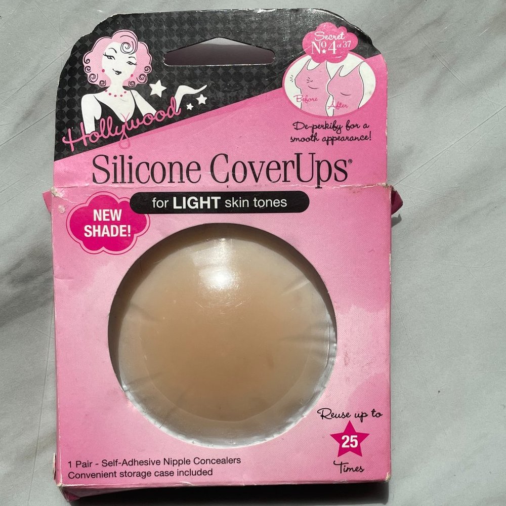 NWT Reuseable Hollywood Silicone Nipple Cover-ups one pair